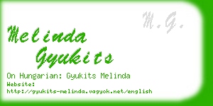 melinda gyukits business card